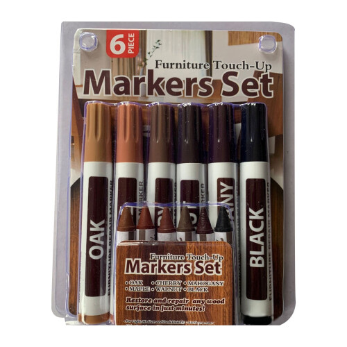 Touch-Up-pennor för möbler och golv bruna 5-pack