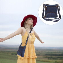 Borsa a tracolla in denim da donna, elegante borsa a spalla, 1 pezzo