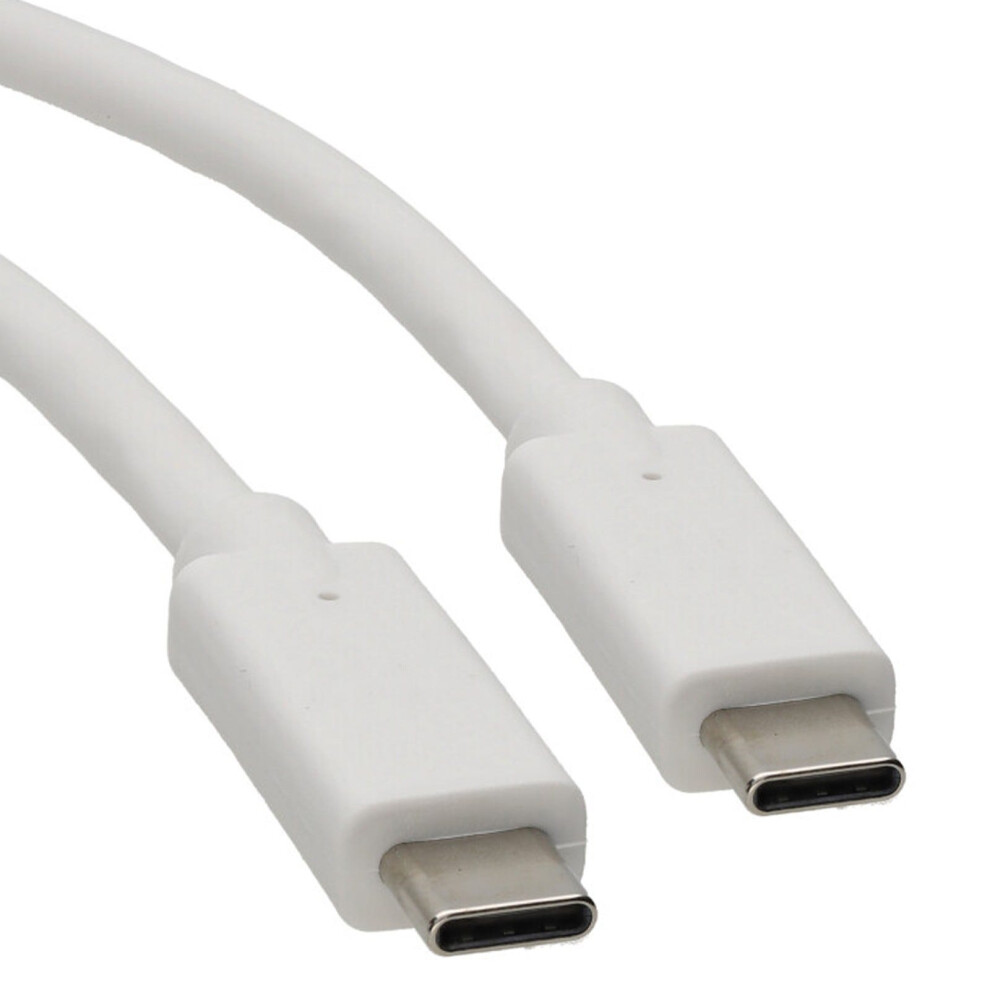 Usb 3.1 Type C Charging & Data Transfer Cable 20V 5A 100W 10Gbps 1M White 5055781248511
