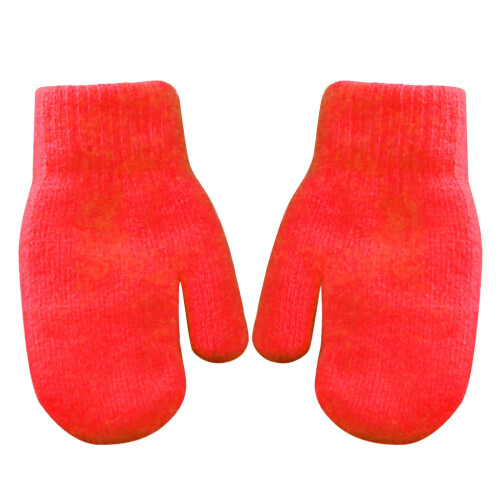 Damen-Doppellagige Strickfäustlinge - Weich, Warm &