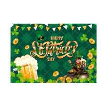 St. Patricks dag banner grøn shamrock irsk flag