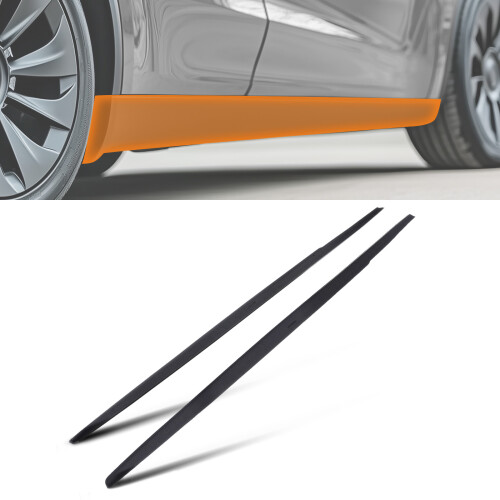 Black ABS Side Skirt Panel for BMW 5 Series E60 E61 M5 2004-2010 Extension 2