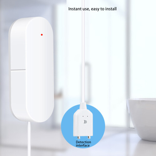 WiFi Water Leak Sensor Flood Alarm, Wall Mount, -10-50 2