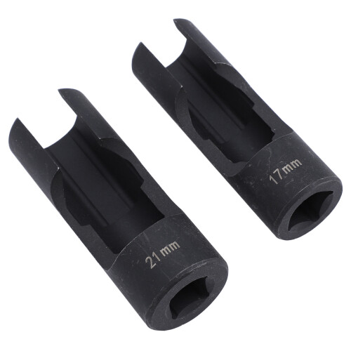 2 pezzi set di bussole cromate da 1/2" con 17mm+21mm