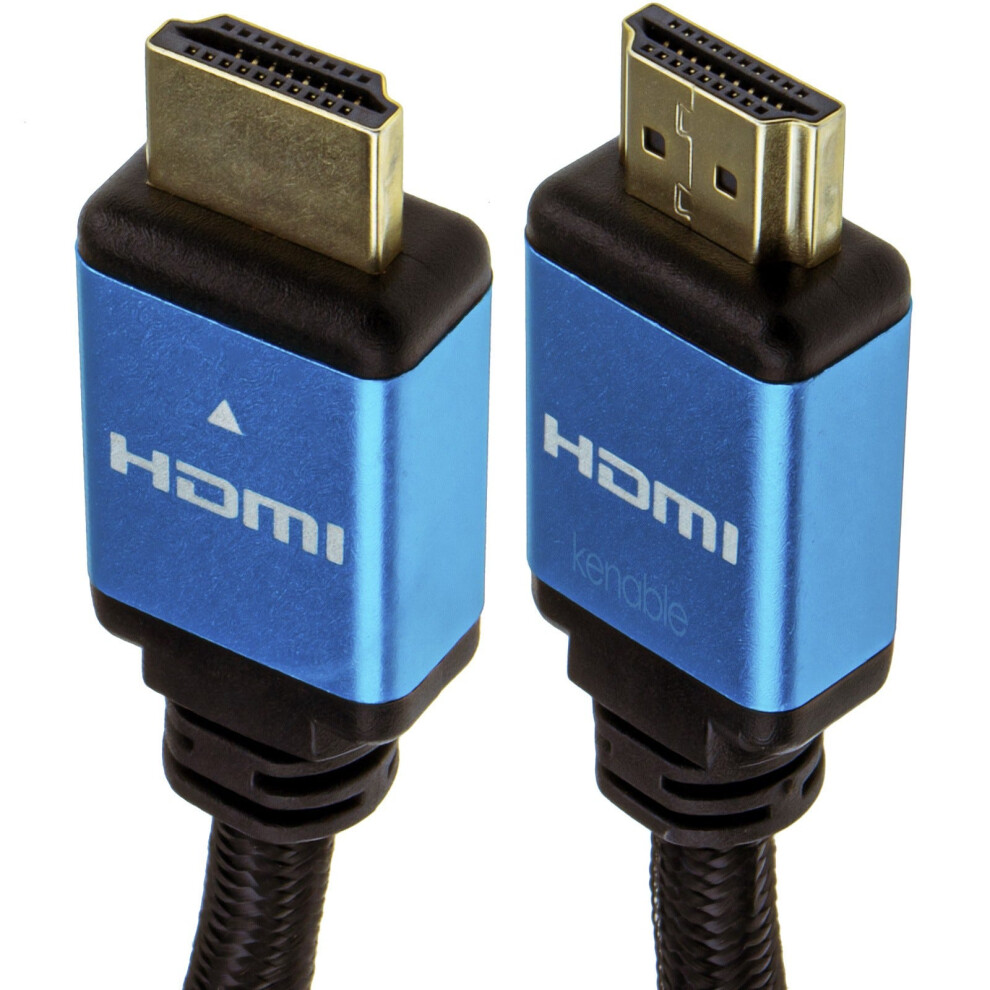 Kenable Certified Hdmi 2.1 8K 60Hz 4K 120Hz Uhd Hdr10 4:4:4 48Gbps Earc 1M Blue