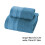 Serviette de bain en coton doux 71 x 140 cm verte 4