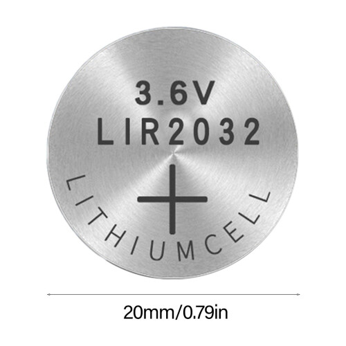 τεμάχια LIR2032 3.6V μπαταρίες επαναφορτιζόμενες λιθίου σε σχήμα κέρματος ιδανικές 2