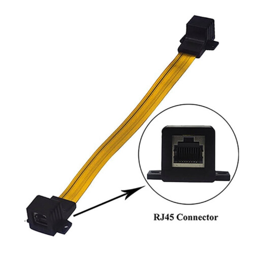 Câble Ethernet Cat5 fin et flexible pour passage de mur, solution de câblage Internet pour bureaux et domiciles 1