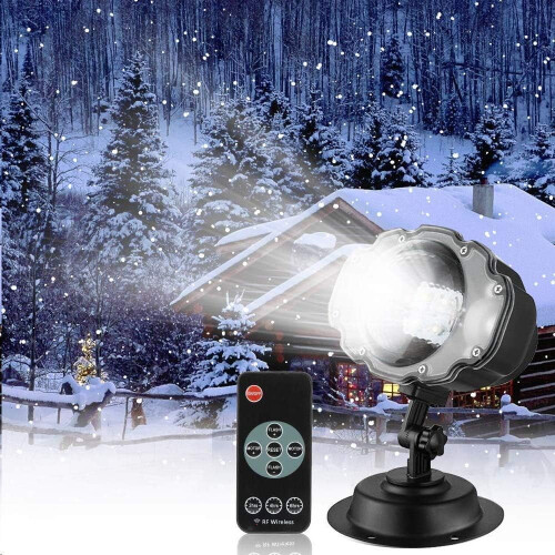 Projetor de luz em formato de floco de neve IP65 para uso interno e externo (1 unidade) 1