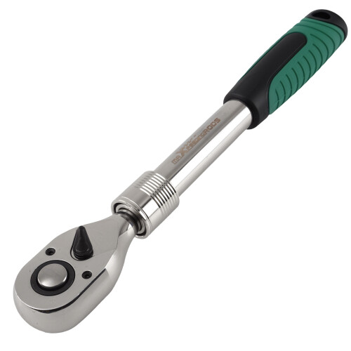 1/2 Inch Drive Extendable Ratchet Tool 12-17" Length 72 Tooth Fine Socket 2