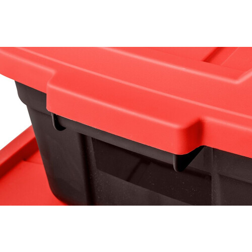 Keter Tuff Box 68L Storage Boxes with Lid Set of 3 - Black 2