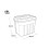 Keter Tuff Box 68L Storage Boxes with Lid Set of 3 - Black 5