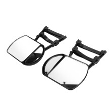 2 pièces, rétroviseur de remorquage clip-on, rotation à 360, ABS+verre