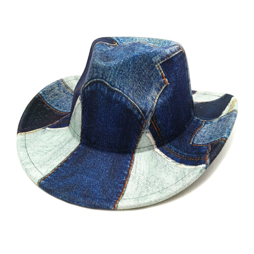Cappello da cowboy western per uomo e donna – Tesa larga, 1