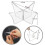 Support à boule en acrylique transparent et durable - 4 pièces 4