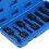8 Piece CR-MO Spline Socket Bit Set 78MM Impact Drive Black Phosphate 5