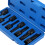 8 Piece CR-MO Spline Socket Bit Set 78MM Impact Drive Black Phosphate 6
