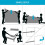 Protège-matelas imperméable pour matelas simple avec fermeture éclair, blanc sur 6 faces 4