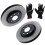 Front Brake Discs Left Right for Opel Adam 2013-2019 Corsa E 2014-2023 93188917 2