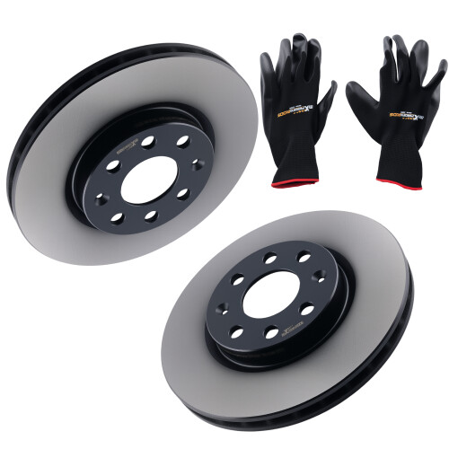 Front Brake Discs Left Right for Opel Adam 2013-2019 Corsa E 2014-2023 93188917 1