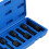 8 Piece CR-MO Spline Socket Bit Set 78MM Impact Drive Black Phosphate 9