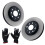 Front Brake Discs Left Right for Opel Adam 2013-2019 Corsa E 2014-2023 93188917 3