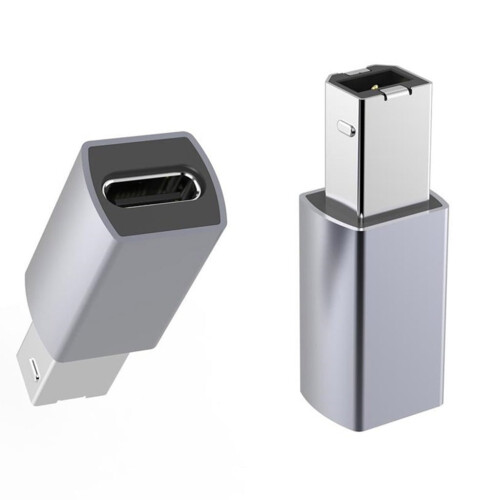 USB B - USB C -sovitin tulostimelle, 1 pakkaus 2