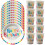 Set di stoviglie di carta multicolore per compleanno 3