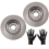 Brake Disc Front Left & Right for VW Passat CC EOS Scirocco 05-2017 561615301A 2