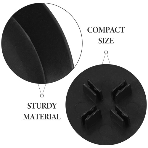 Stable Mini Tree Stand with Round Base, Black Plastic, 48 Pieces for Crafting and Projects 2