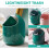 Small Green Trash Can with Lid, PP Desktop Garbage Bin for Home and Office, 1 Piece 3
