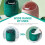 Small Green Trash Can with Lid, PP Desktop Garbage Bin for Home and Office, 1 Piece 5