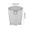 Mini desk trash can with lid plastic1.5L 3