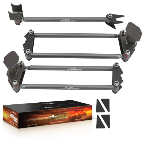 Universal Rear Weld-On Parallel 4 Link Suspension Kit with 24" bars + Mountings 1