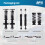 Coilovers Suspension for Ford Mustang Adjustable Height 05-14 + front drop links 11