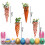 Easter Carrot Hanging Ornaments Set Orange Fabric 4-Piece 3