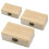 Plain Wooden Square Storage Boxes with Hinged Lid Decorative Craft Keepsake Wedding Gift Box, S 1PC 4