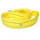 1 corda per verricello per auto, in nylon fluorescente giallo, per uso esterno. 3