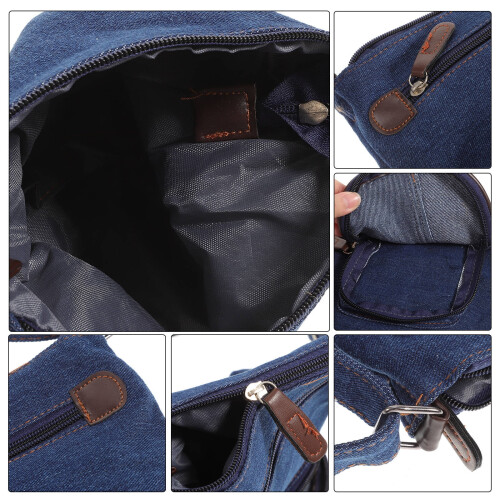 Borsa a tracolla in denim da donna, elegante borsa a spalla, 1 pezzo 1