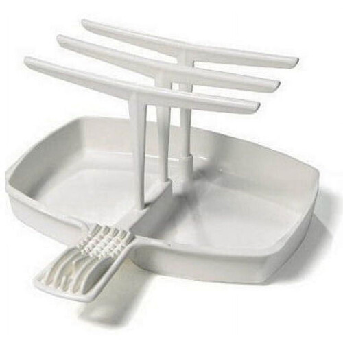 Support de cuisson pour bac à bacon et viande au micro-ondes, durable et résistant 2