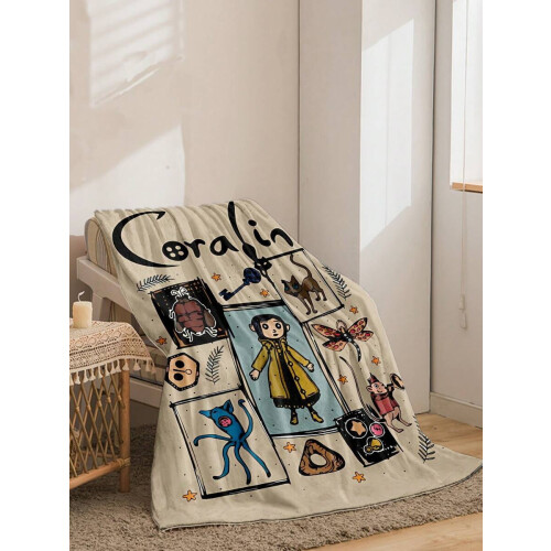 Coperta in flanella con patchwork di animali 2