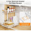 Under Sink Organizer, 2 Tier Pull Out, Adjustable Height, White(S) 4