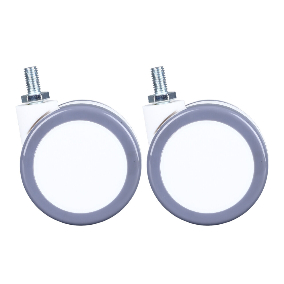 Caster Wheel Set Swivel Universal Quiet Non Skid Easy Install Strong Bearing Capacity Swivel Caster Wheels Hard Steel Hex Screw Medical Equipment 9489952134307