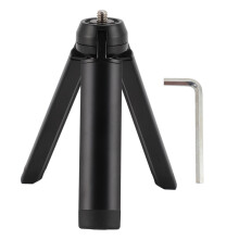 Desktop Stand Compact Tripod Anti Slip Rubber Design Multi Use For Outdoor Or Indoor Metal Mini Tripod Extendable Mini Camera Tripod360Ball Head