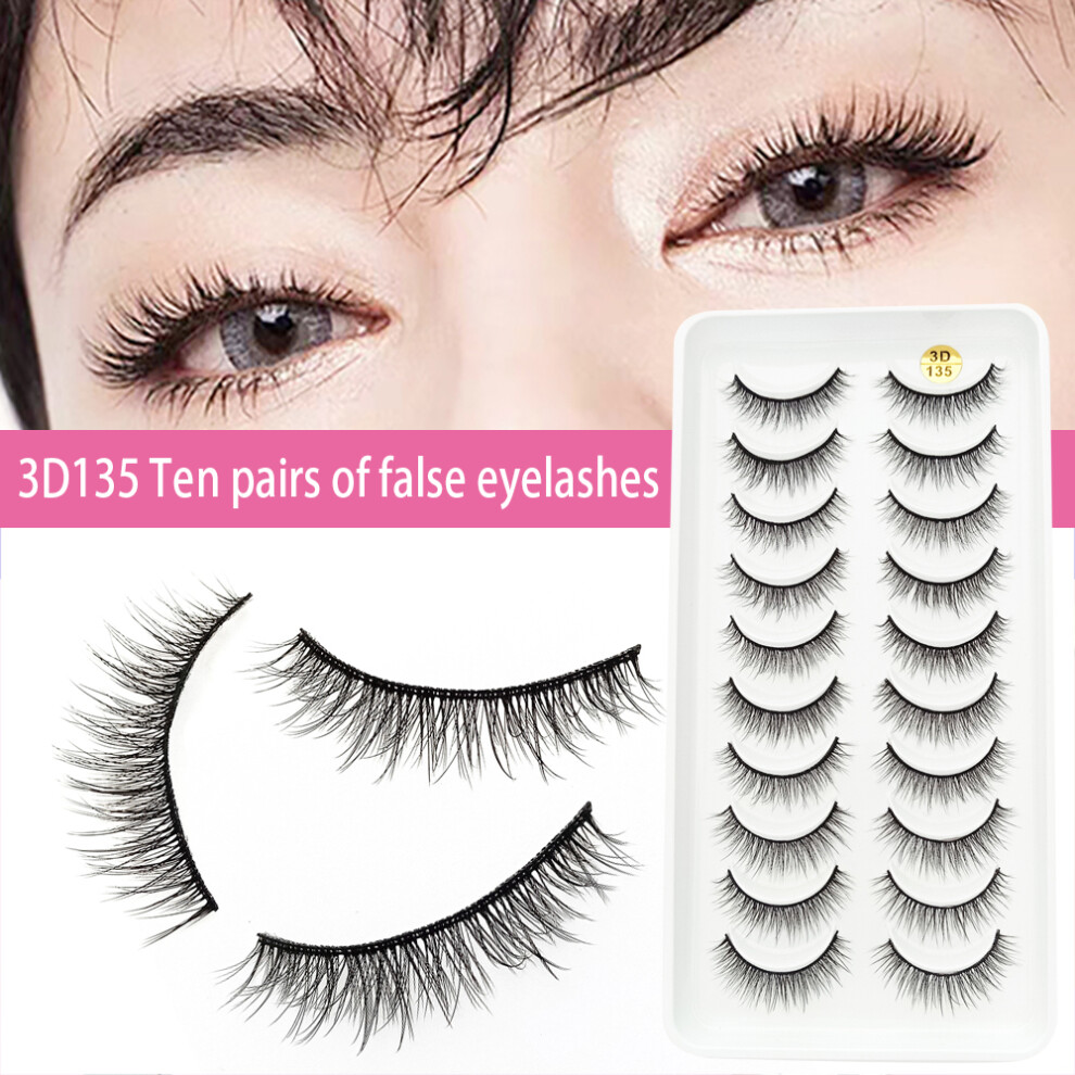 Creation-3C 10 Pairs Reusable False Eyelashes For Women, Easy Apply