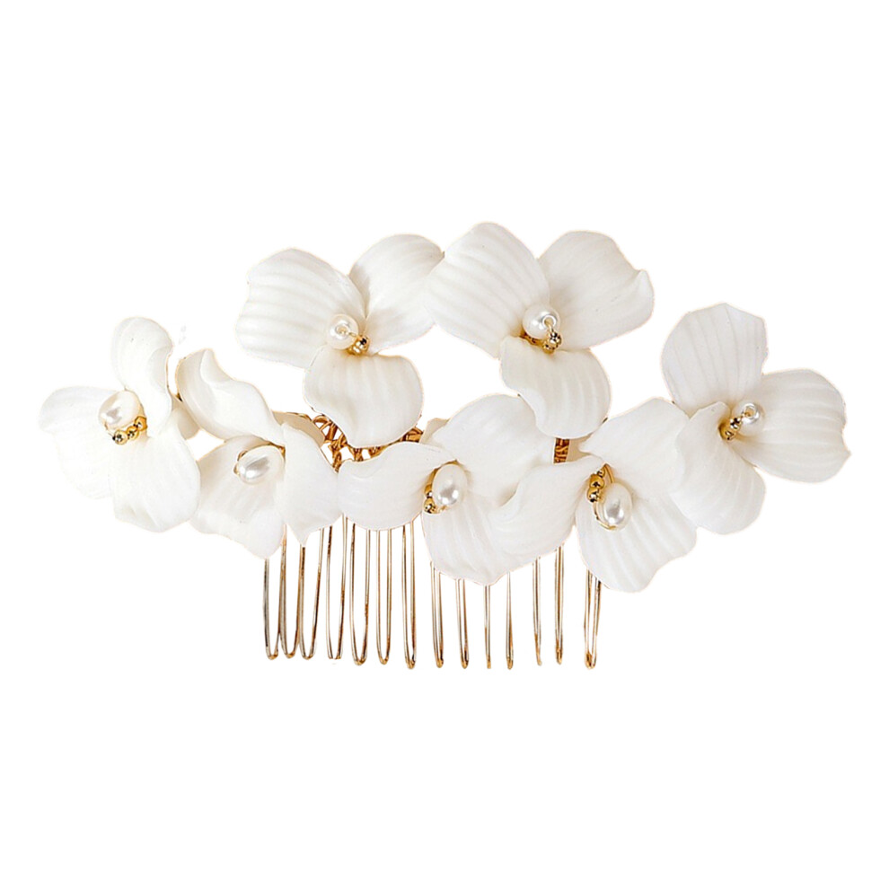 Roc-Electron (Hair Comb) Pearl U-Shape Hairpin For Wedding & Salon