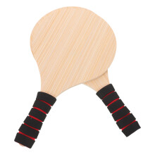2Stk Holz Pickleball Paddle Set Mit Polstergriff Und Rutschfest
