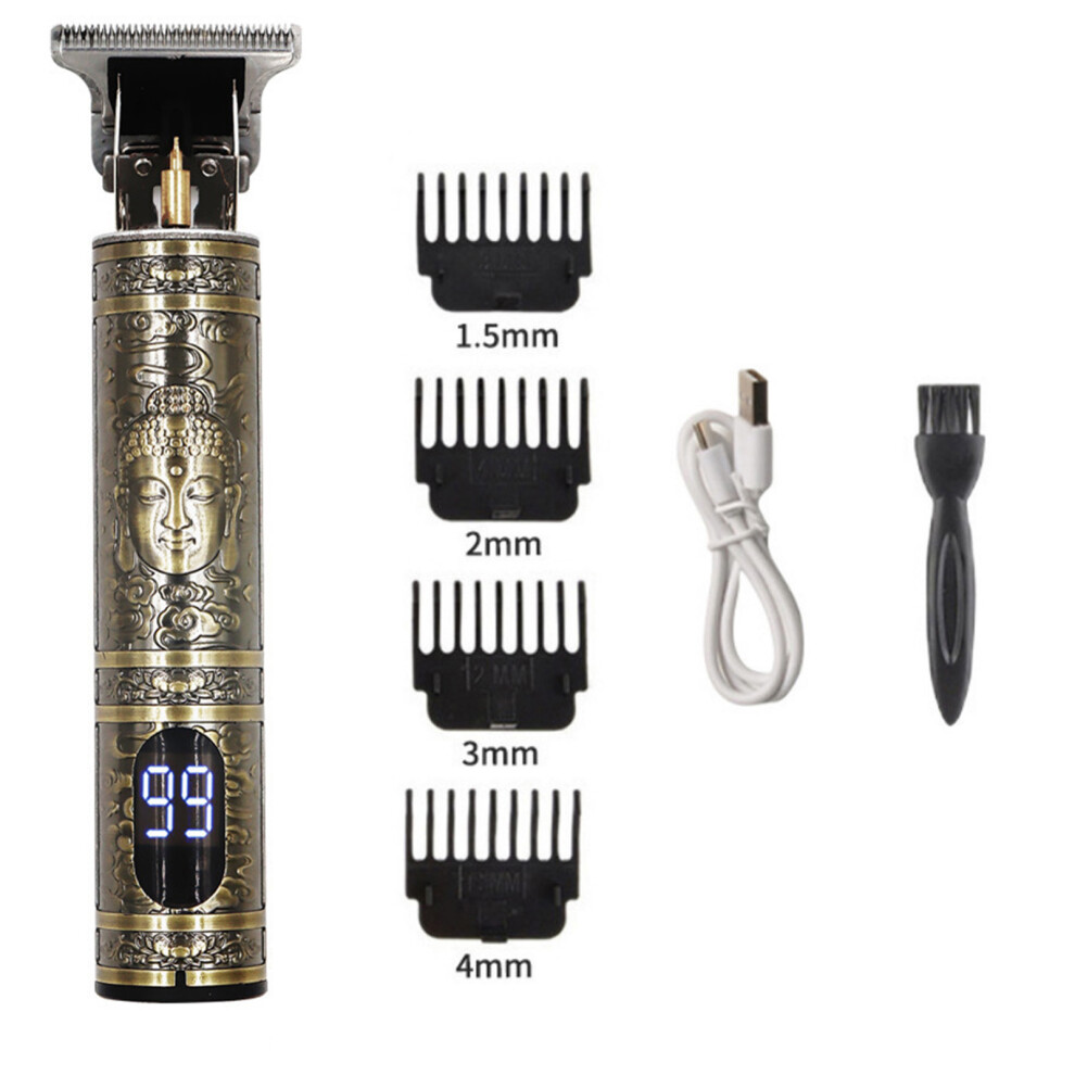 Penghui-Toys (145 Buddha Head Liquid Crystal) Electric Hair Clipper With Combs - 50 Char
