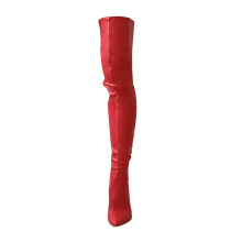Botas altas casuales hasta el muslo para clima frío, botas largas de tacón alto, botas altas cálidas high40