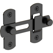 Stainless Steel Door Lock Clasp Old-Fashioned Latch Burglar Lock Clasp barn Door Clasp Sliding Door Lock (Balck)